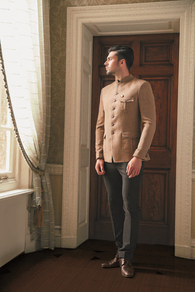 Men's Golden Brown Jodhpuri