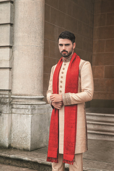 Men's Cream Sherwani