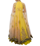 Yellow Cape Gown