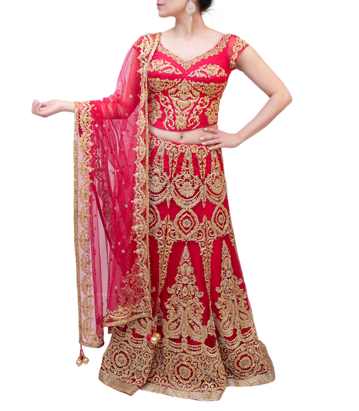 PINK BRIDAL LEHENGA