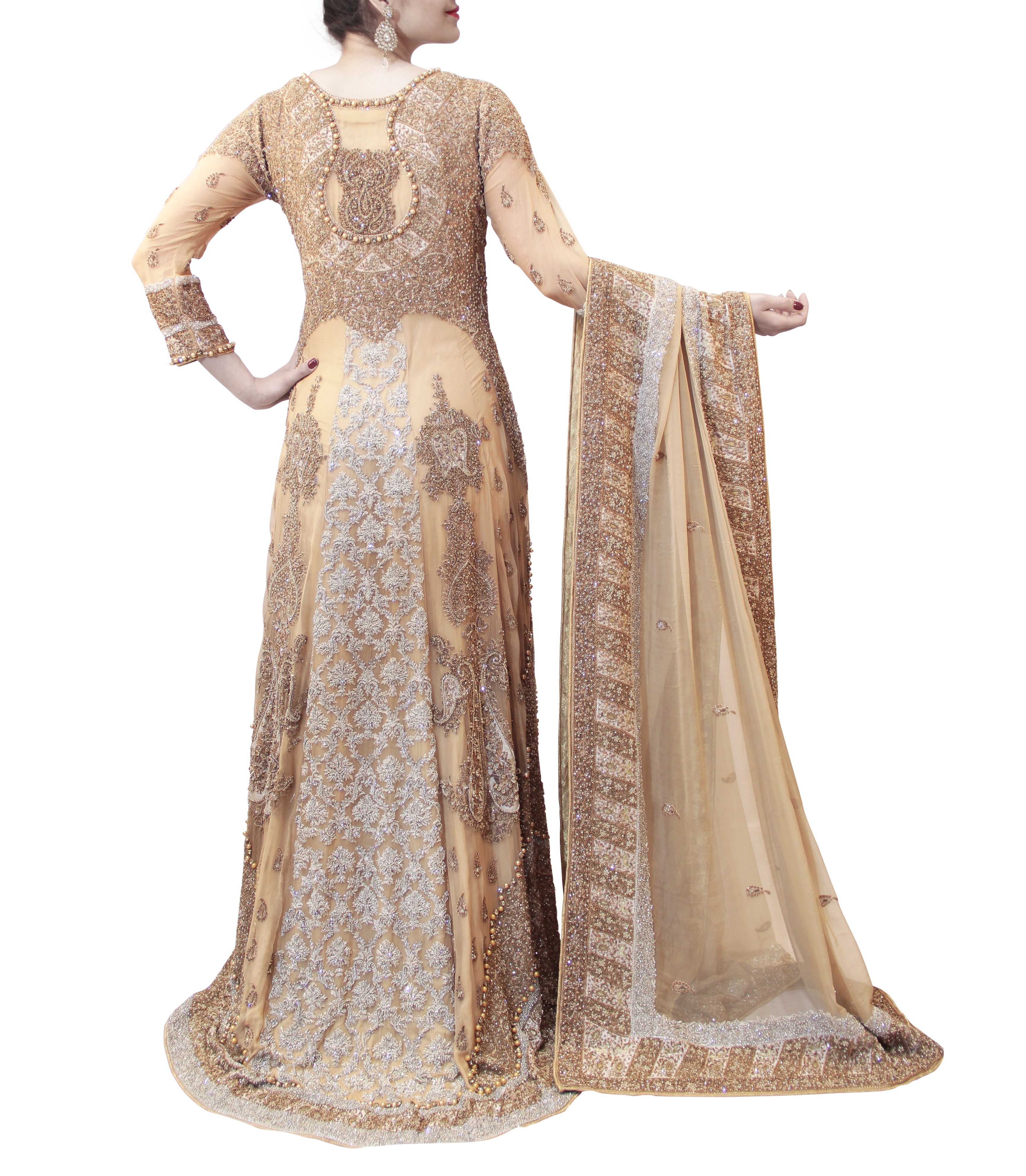 GOLD PAKISTANI BRIDAL GOWN Sahil Exclusive GOLD PAKISTANI BRIDAL GOWN Sahil Exclusive