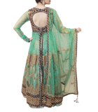SEA GREEN AND BLUE LACHA STYLE