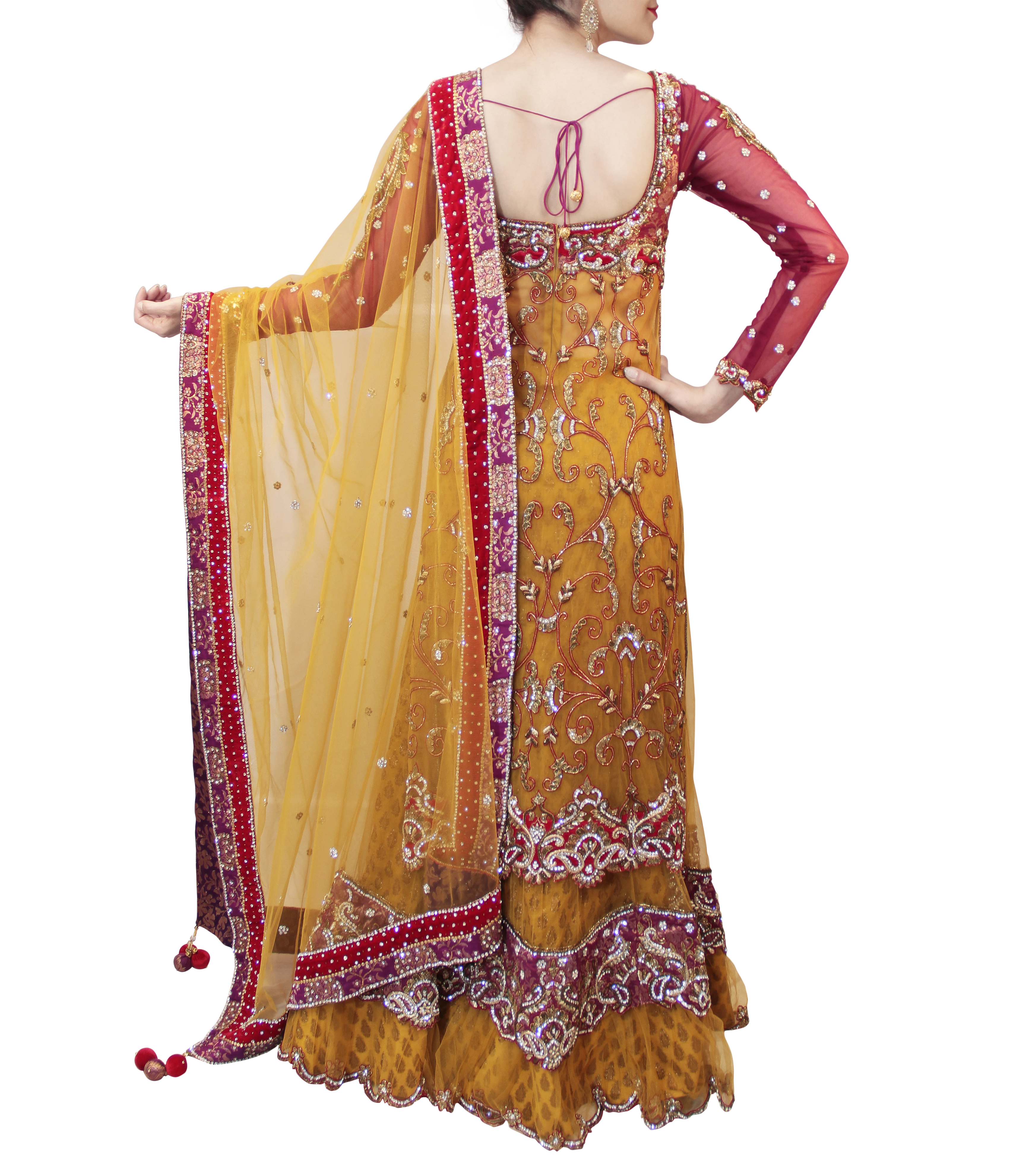 YELLOW BRIDAL LACHA STYLE – Sahil Exclusive1