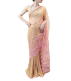 GOLD AND PINK SAREE