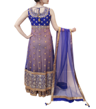 ROYAL BLUE AND GOLD LACHA STYLE