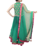 TEAL, PINK AND GOLD LACHA STYLE
