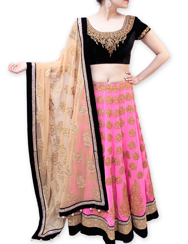 FifthFlair Embroidered Semi Stitched Lehenga Choli - Buy FifthFlair  Embroidered Semi Stitched Lehenga Choli Online at Best Prices in India |  Flipkart.com