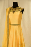 Yellow Anarkali gown