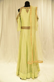 Pista green Gown