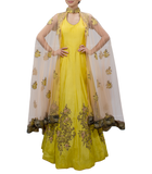 Yellow Cape Gown
