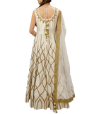 Off-white Anarkali Gown